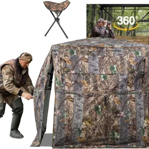See-Through Ground Blind for Hunting