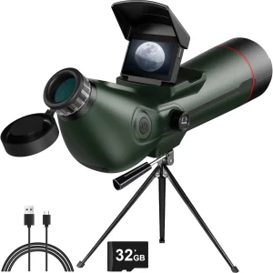 Digital Spotting Scope with Screen and Tripod
